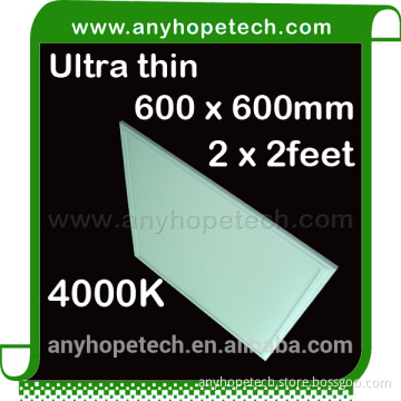 Square recessed good color ultra slim led panel 600 600
